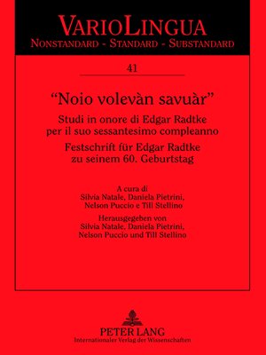 cover image of «Noio volevàn savuàr»